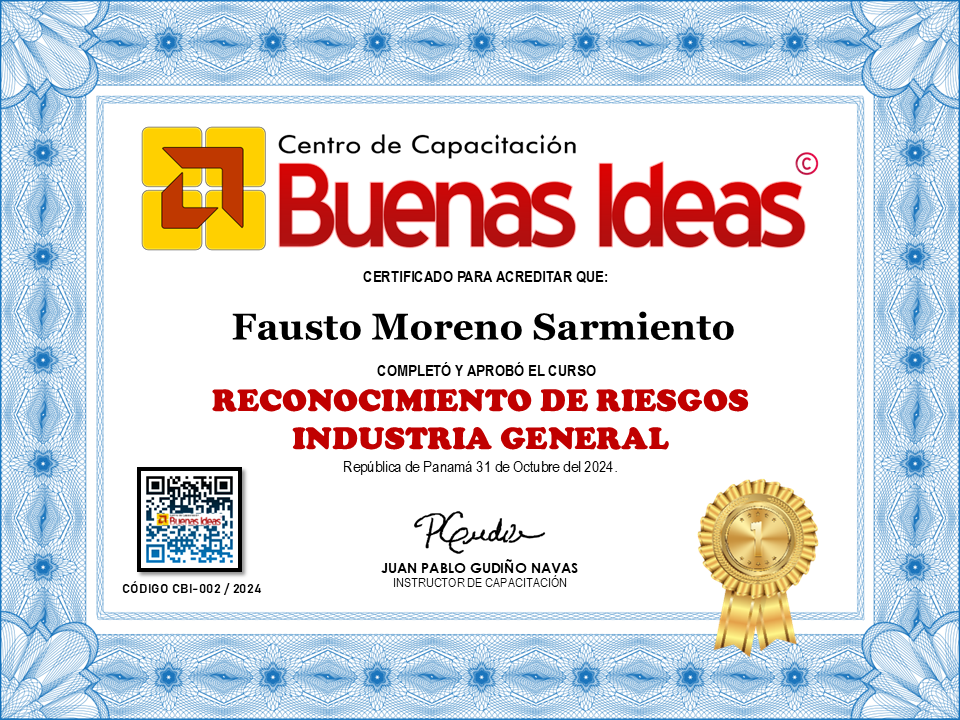 Certificado Oficial del Curso